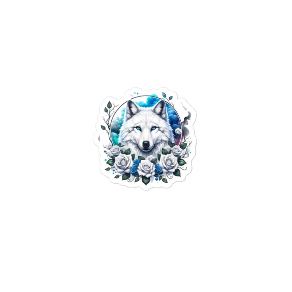 Wolf of Florals Sticker