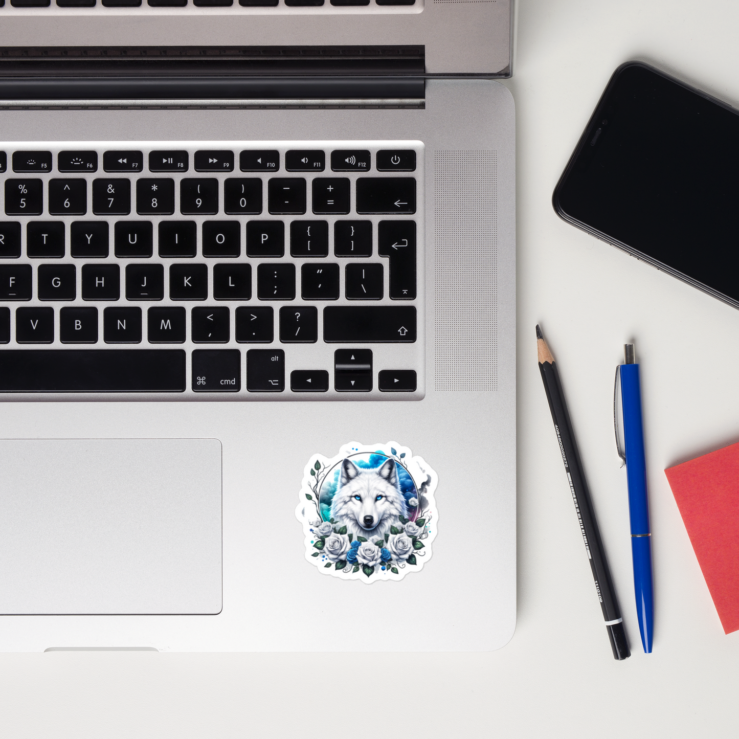 Wolf of Florals Sticker