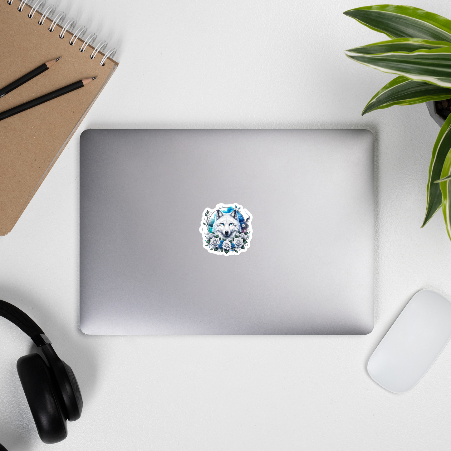 Wolf of Florals Sticker