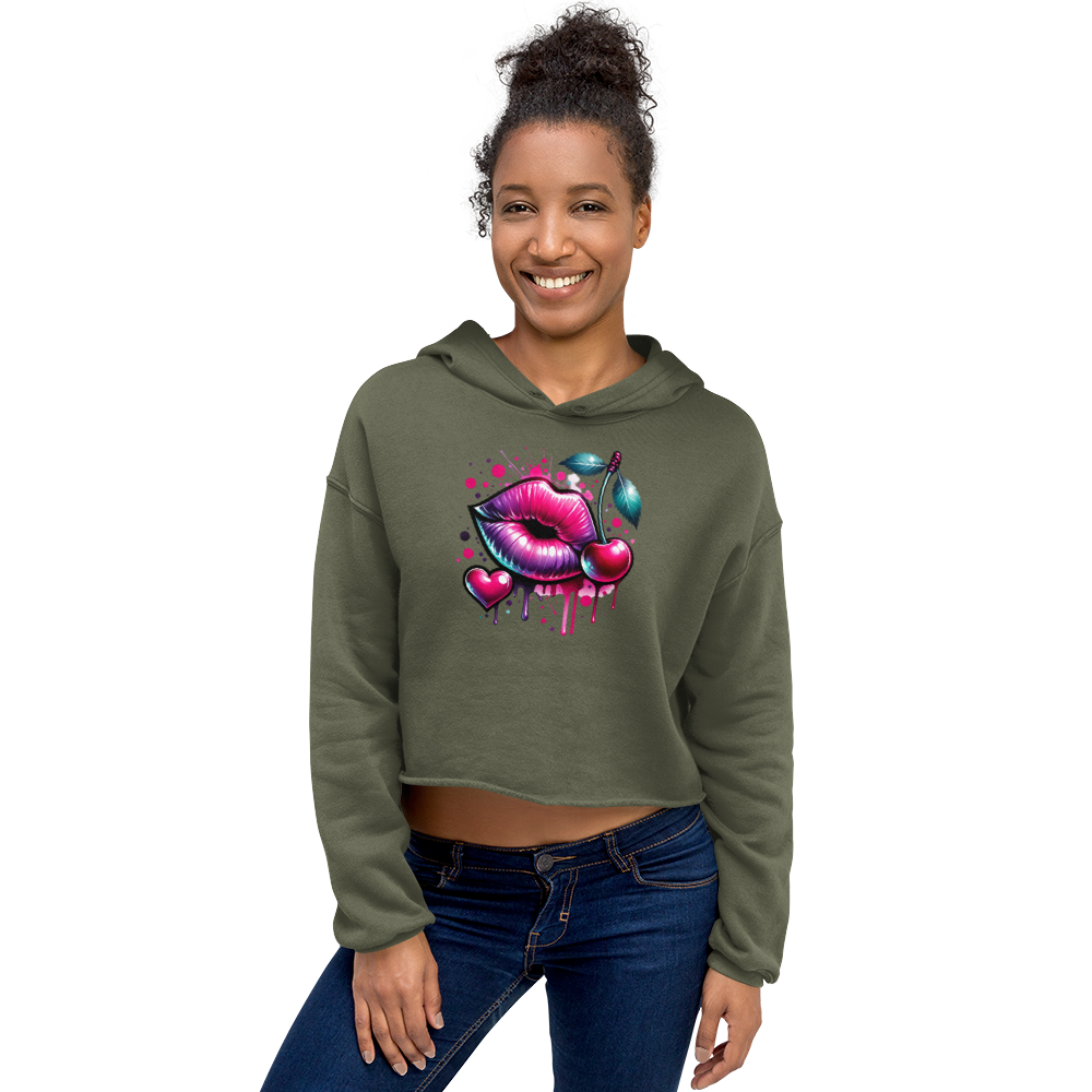 Only Sassy Lip - Women's Cropped Hoodie