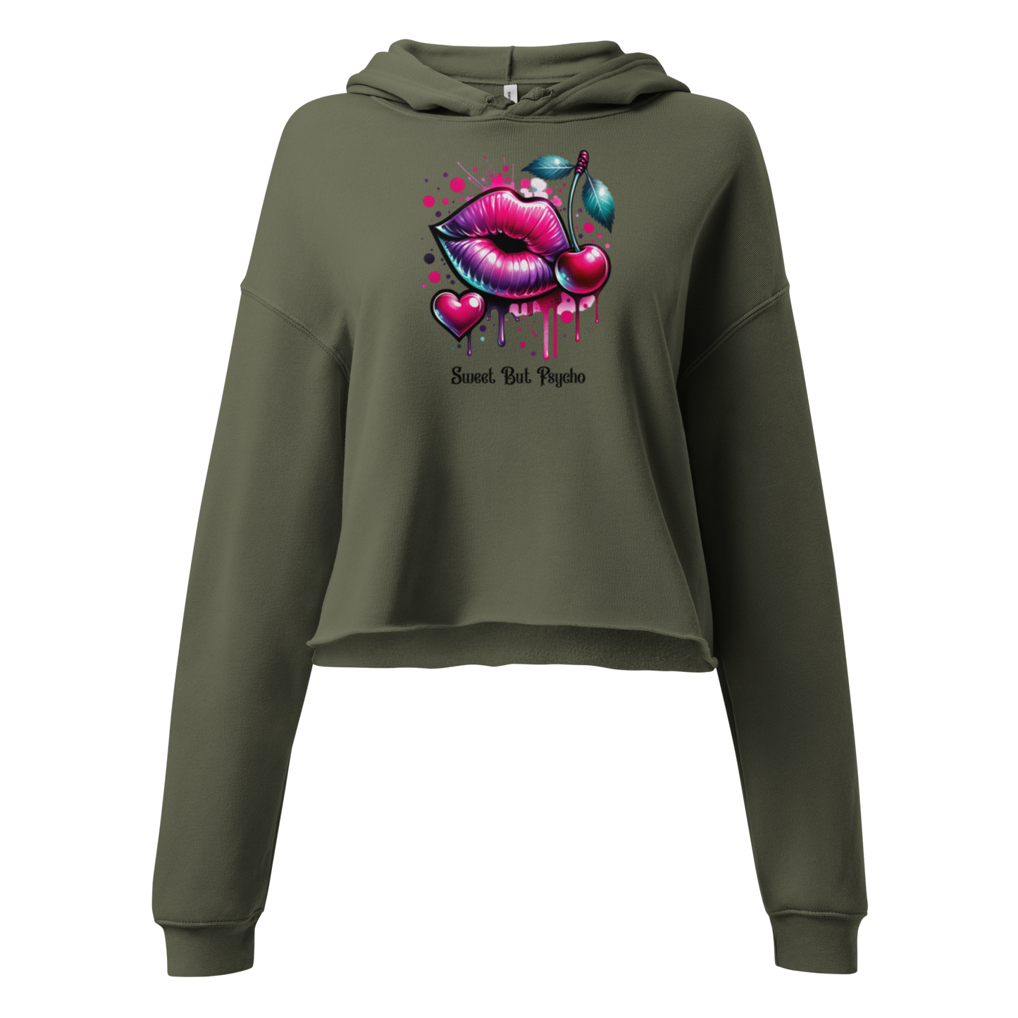 Sweet But Psycho - Women's Cropped Hoodie