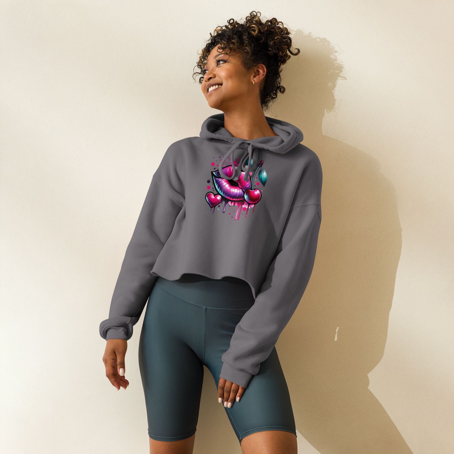 Only Sassy Lip - Women's Cropped Hoodie