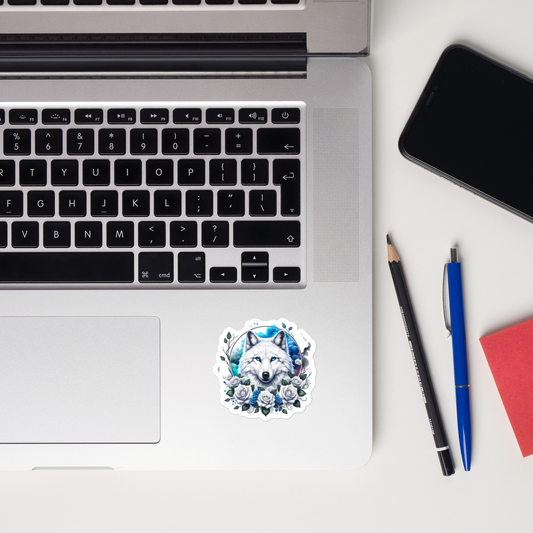 Wolf of Florals Sticker
