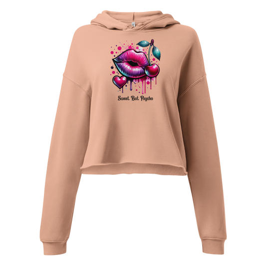 Sweet But Psycho - Women's Cropped Hoodie