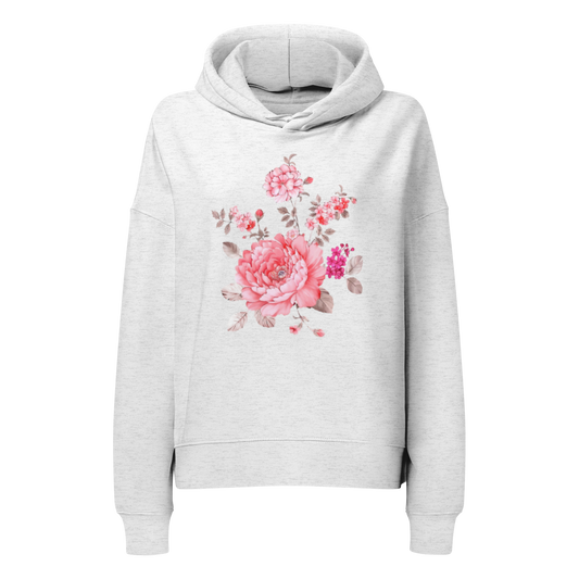 Women's Peony Flower Hoodie